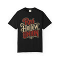 Red Hollow Union Graphic T-Shirt — Vintage Skull Biker Band Tee